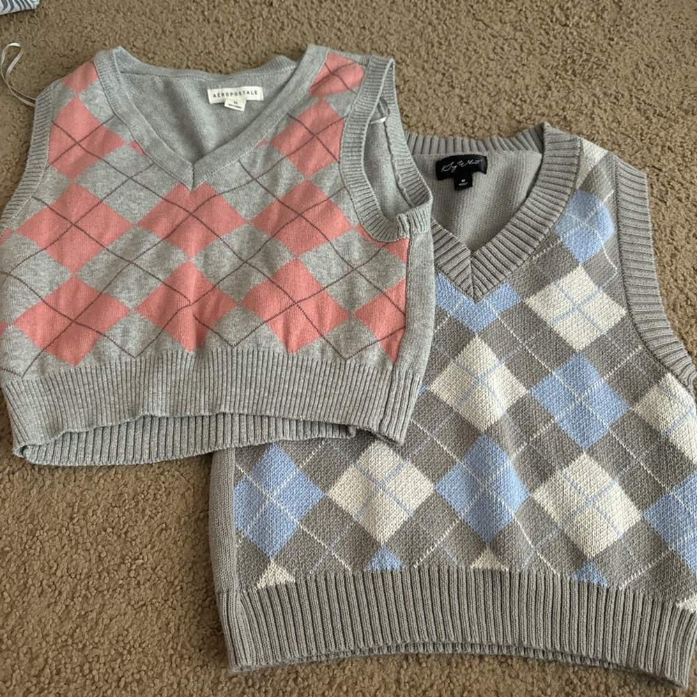Two sweater vests for fall